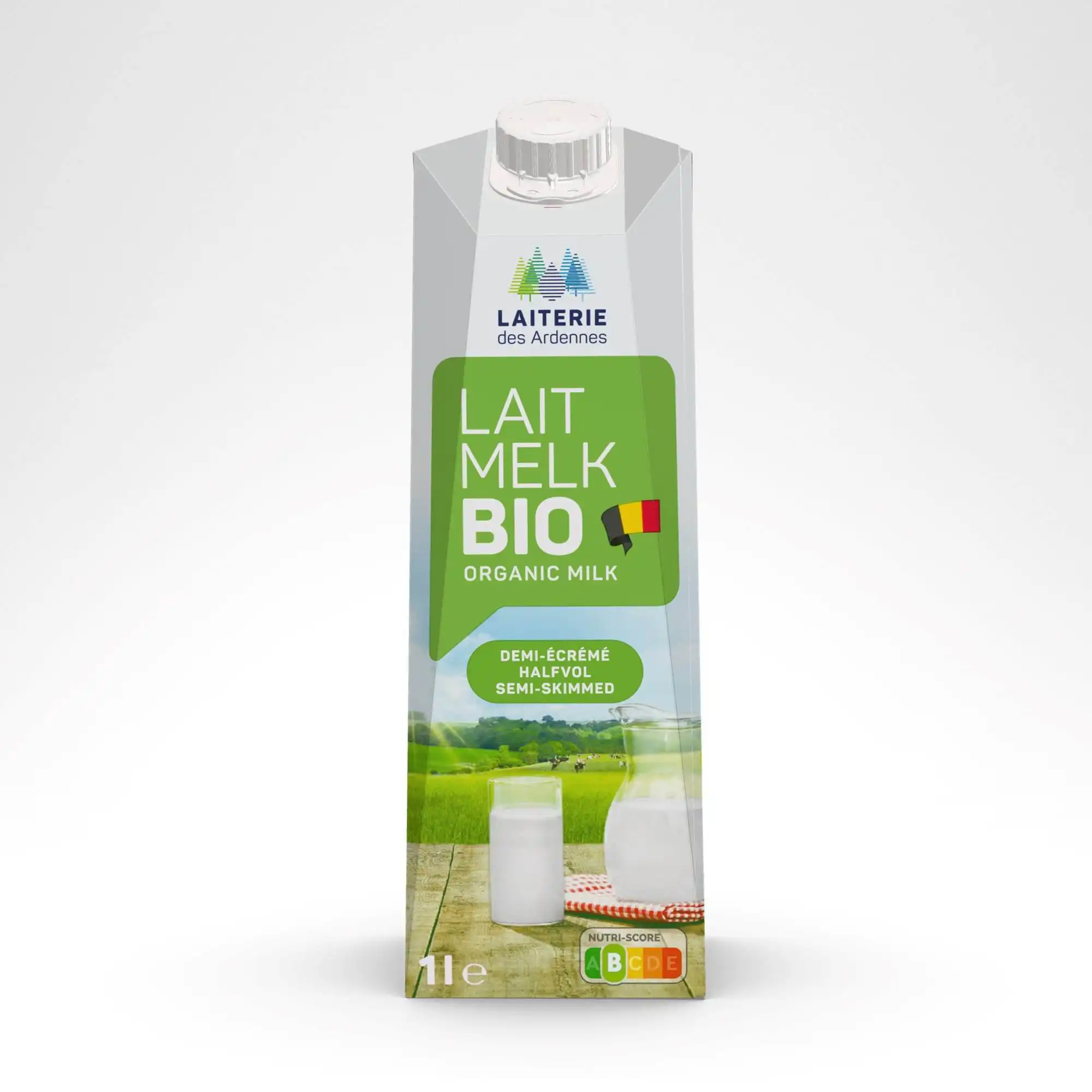 Laiterie des Ardennes organic semi-skimmed milk