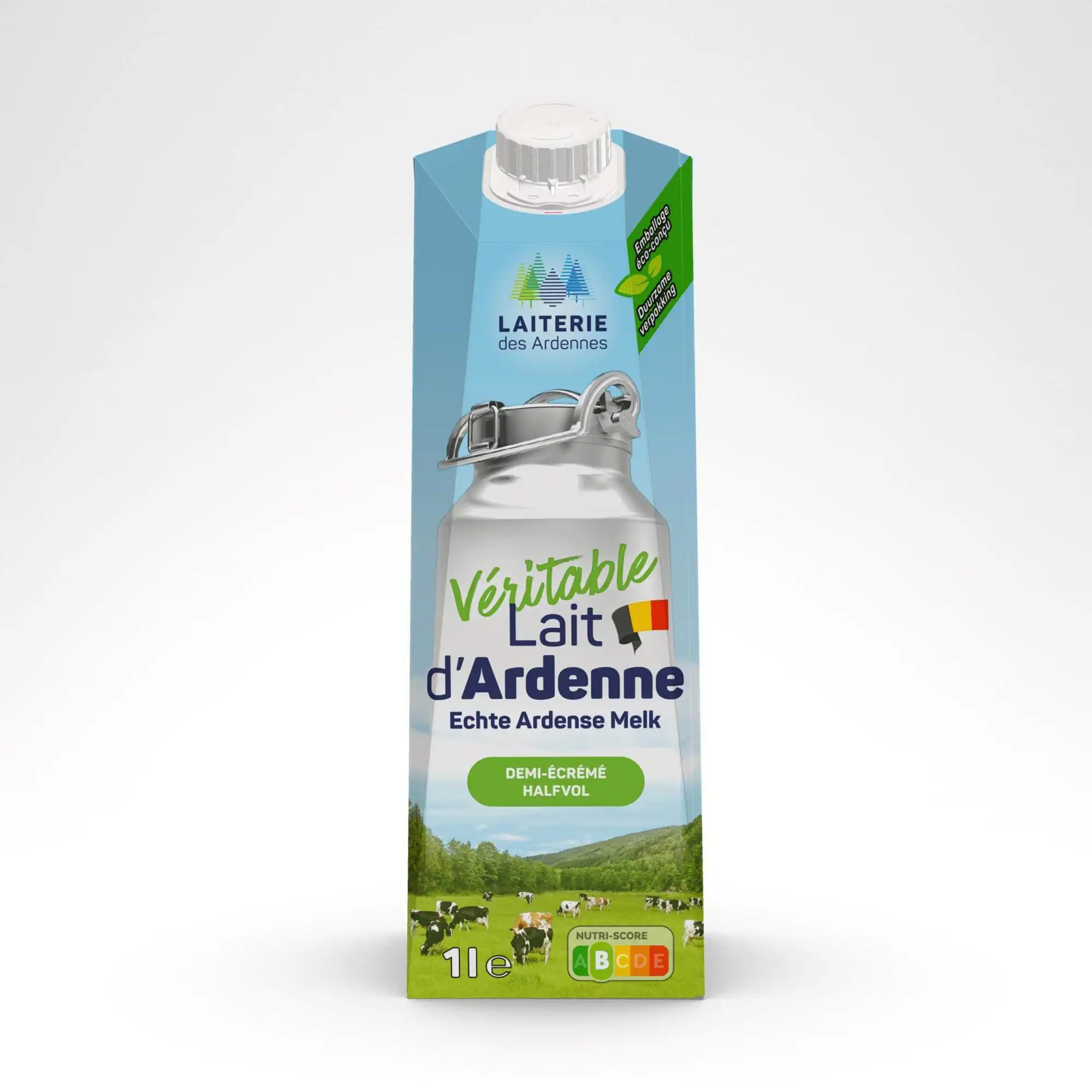 Véritable lait d'Ardenne semi-skimmed milk